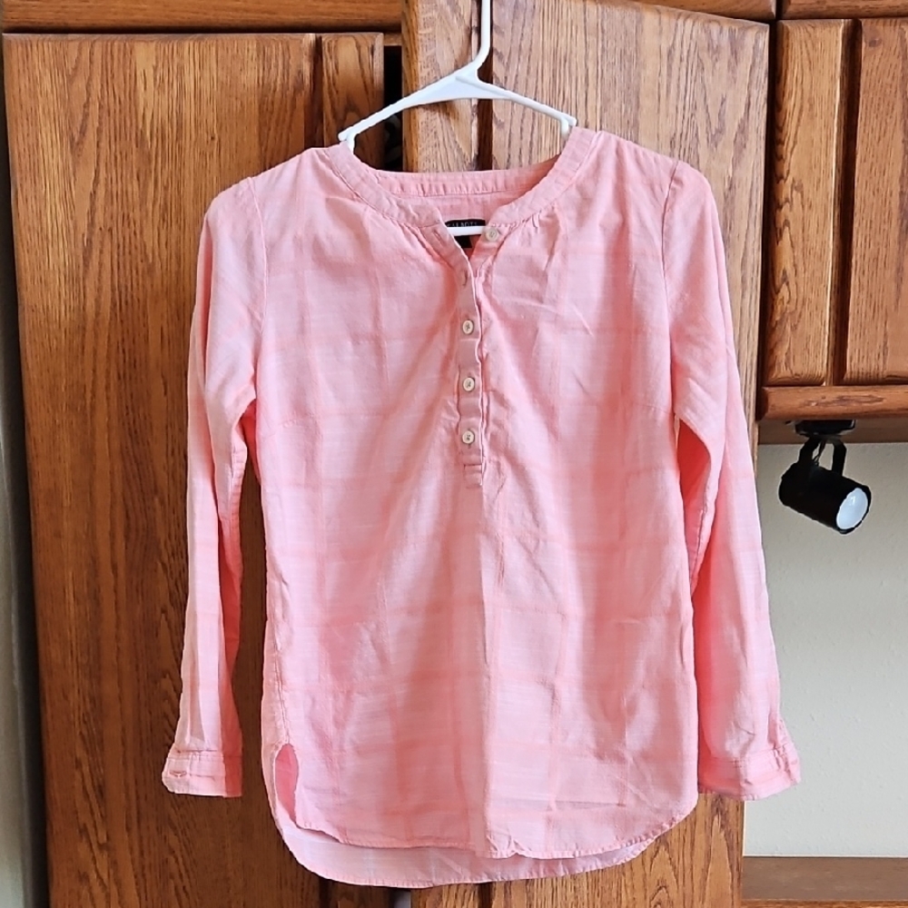 Soft Pink Button-Up Blouse